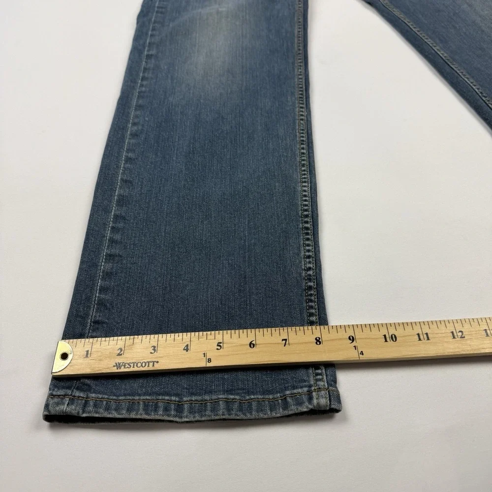 Levis 505 Jeans Mens 38 x 34 Classic Straight Blue Denim Cotton Mid-Rise Cowboy